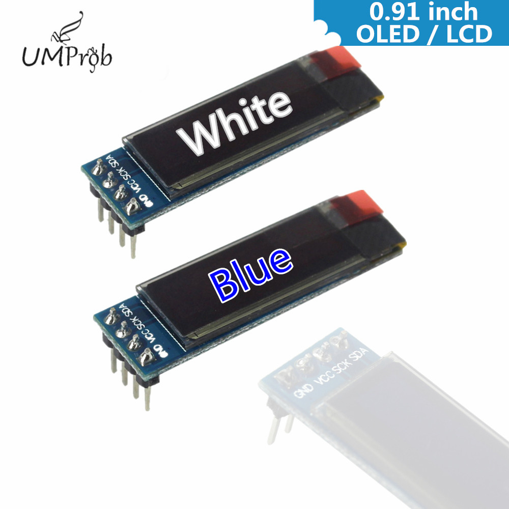 Arduino Diy Electronics - 0.91 İnç 128x32 IIC I2C Beyaz