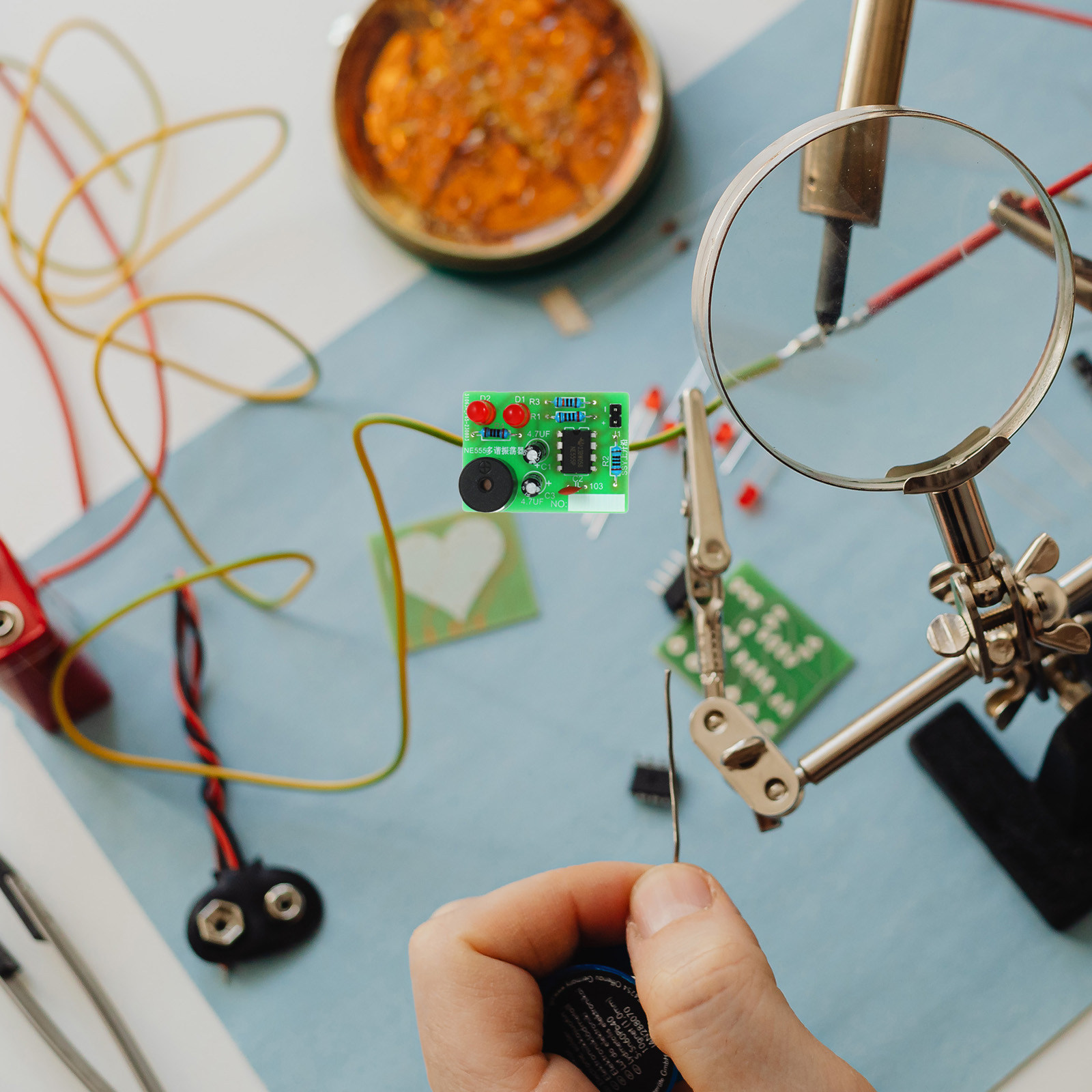 Diy Projects With Electronics - 5 takım Lehimleme Eğitim Seti Kaynak