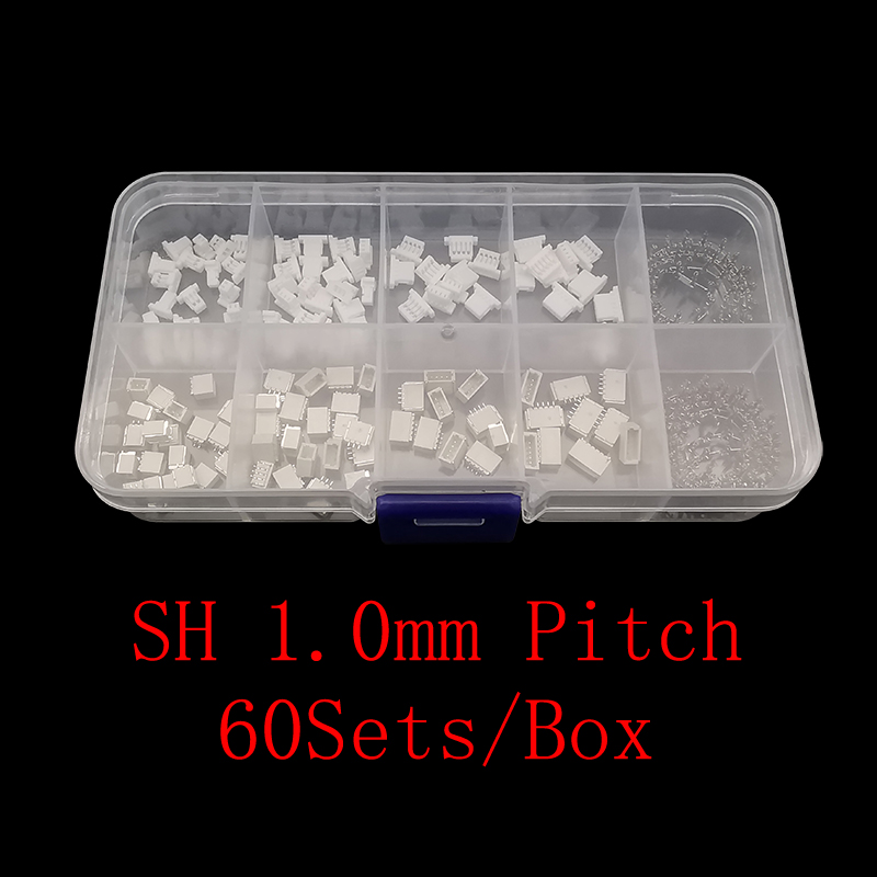 Male Female Header Pin - 60 takım/kutu JST SH 1.0mm Pitch