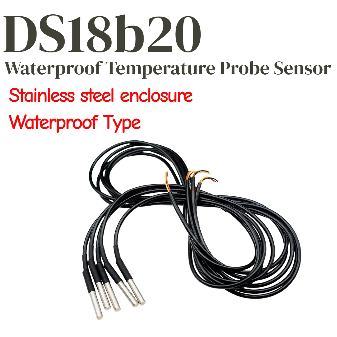 Ds18B20 Temperature Sensor - 1/5 adet DS18b20 Sıcaklık Probu Sıcaklık