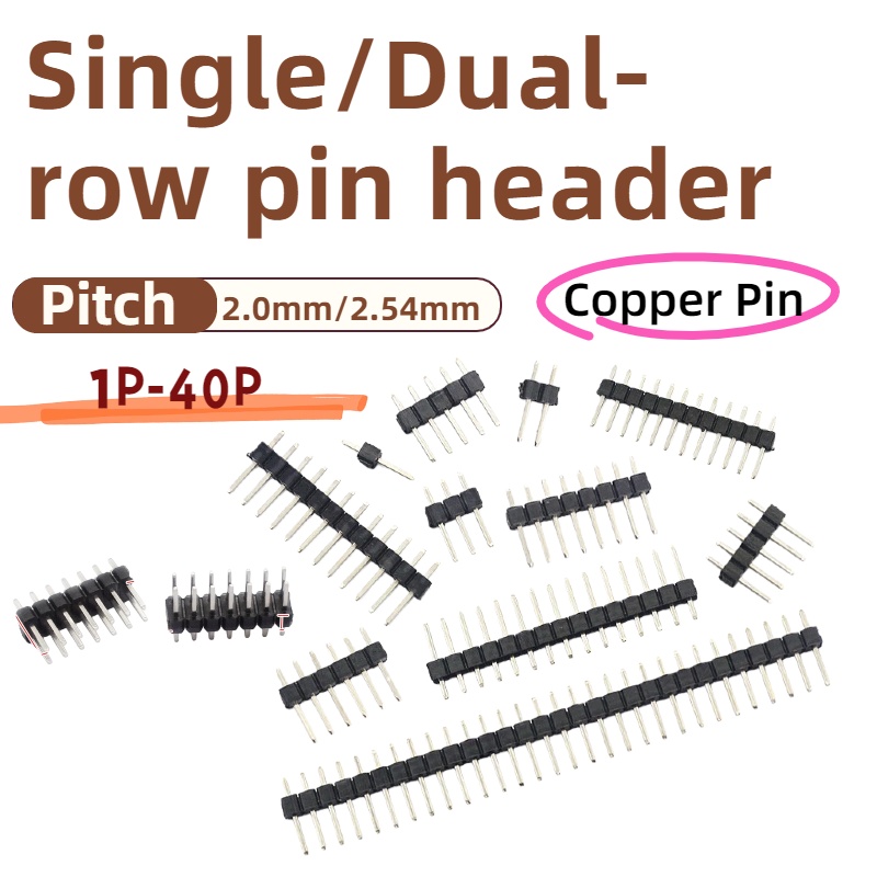 10 adet, 2.54mm Pitch tek/çift - Male Female Header Pin incelemesi ve fiyatı