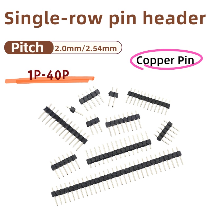 10 adet, 2.54mm Pitch tek/çift - Male Female Header Pin incelemesi ve fiyatı