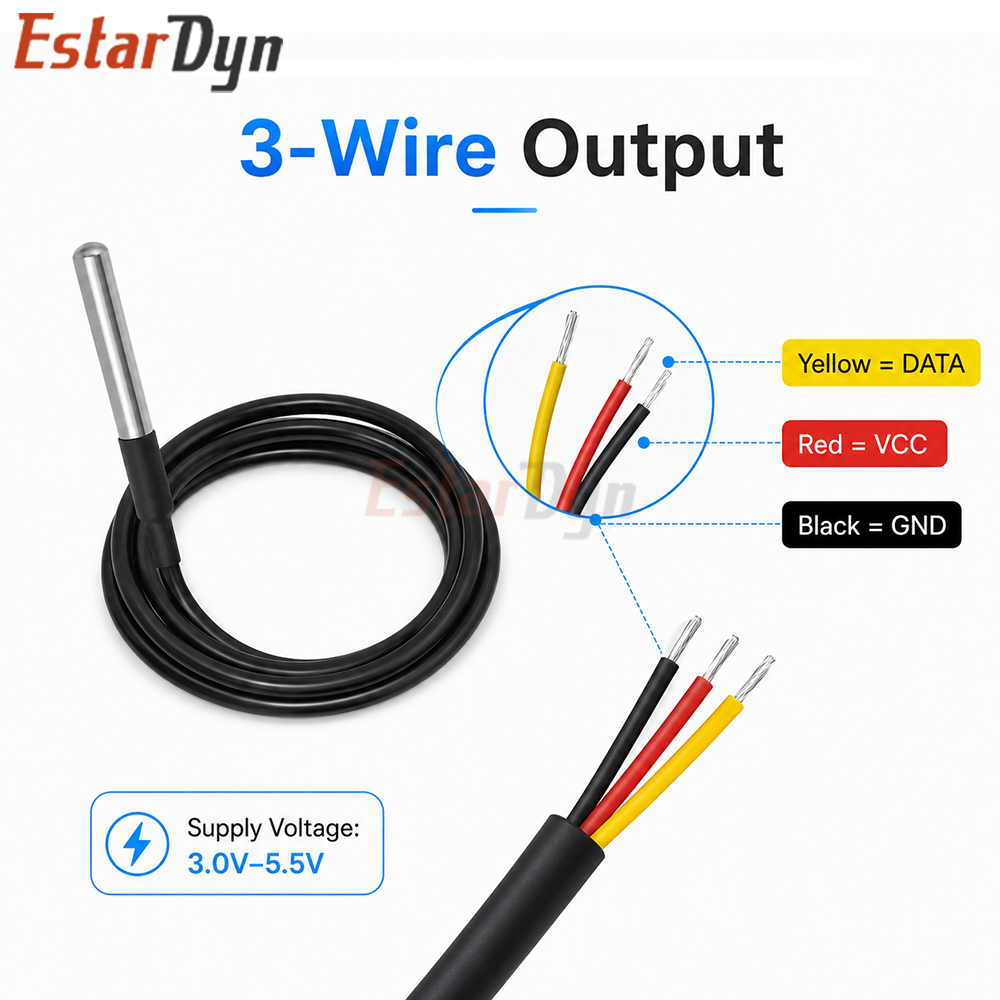 Estardyn DS18B20 Su Geçirmez D - Ds18B20 Temperature Sensor incelemesi ve fiyatı