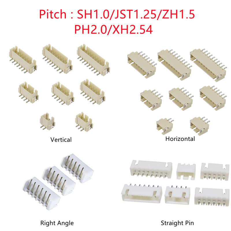 10 adet SH/JST/ZH/PH/XH Pitch  - Male Female Header Pin incelemesi ve fiyatı