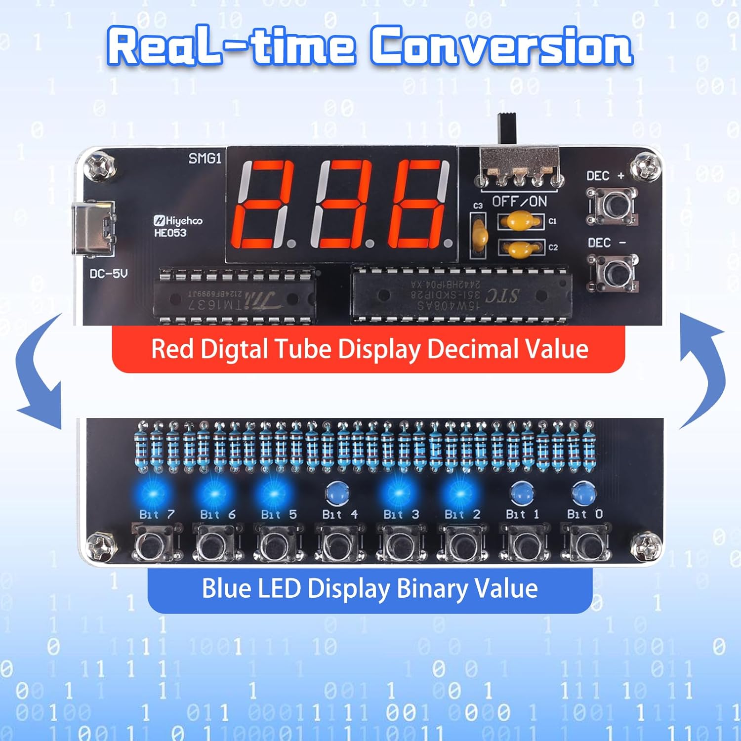 DIY Elektronik Kit İkili Ondal - Diy Electronics Projects For Adults incelemesi ve fiyatı