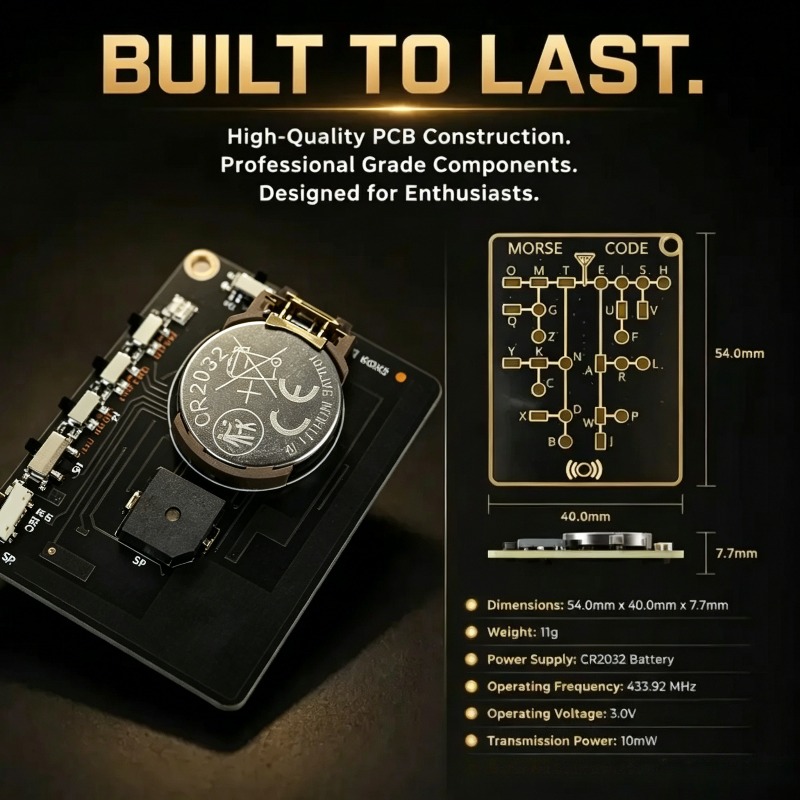 Morse Kodu Eğitim Kartı Pro Le - Diy Electronics Projects For Adults incelemesi ve fiyatı