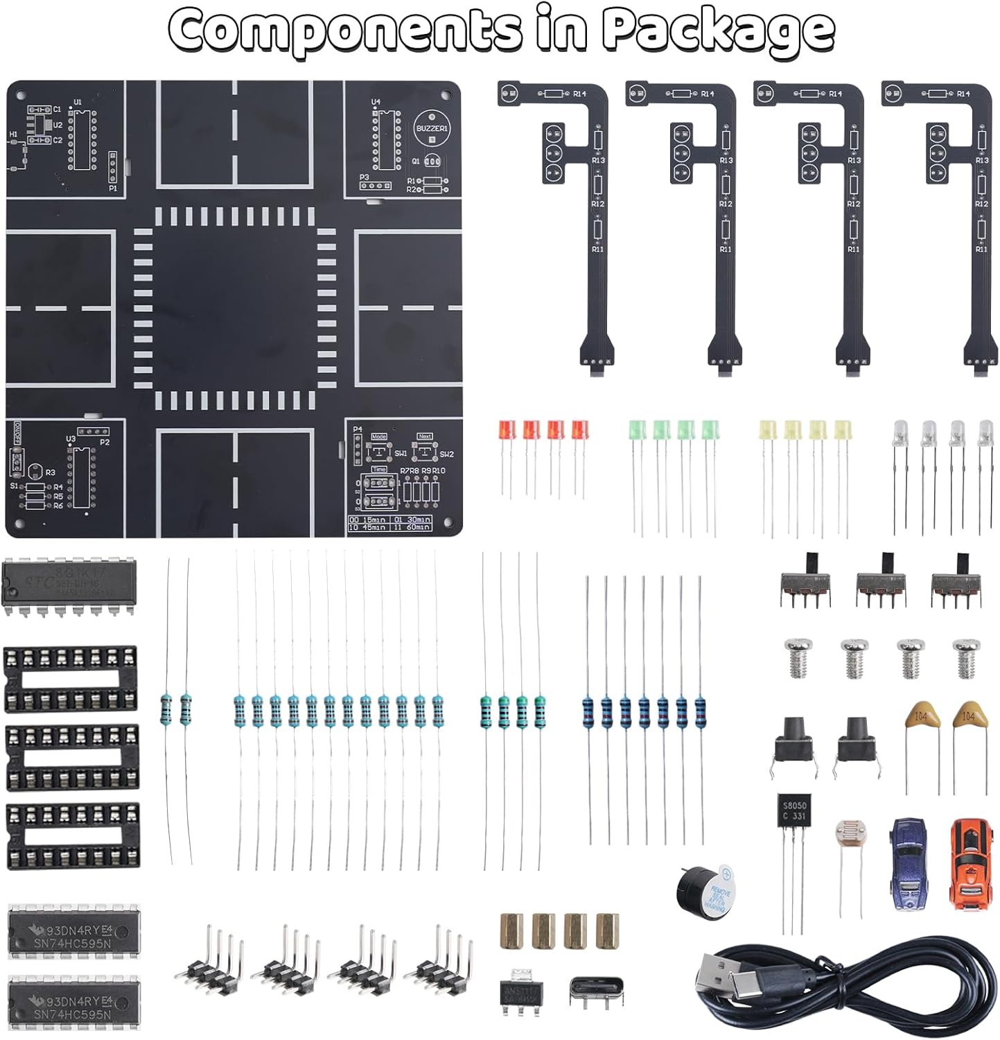 Sesli LED Trafik Lambası Simül - Diy Electronics Projects For Adults incelemesi ve fiyatı