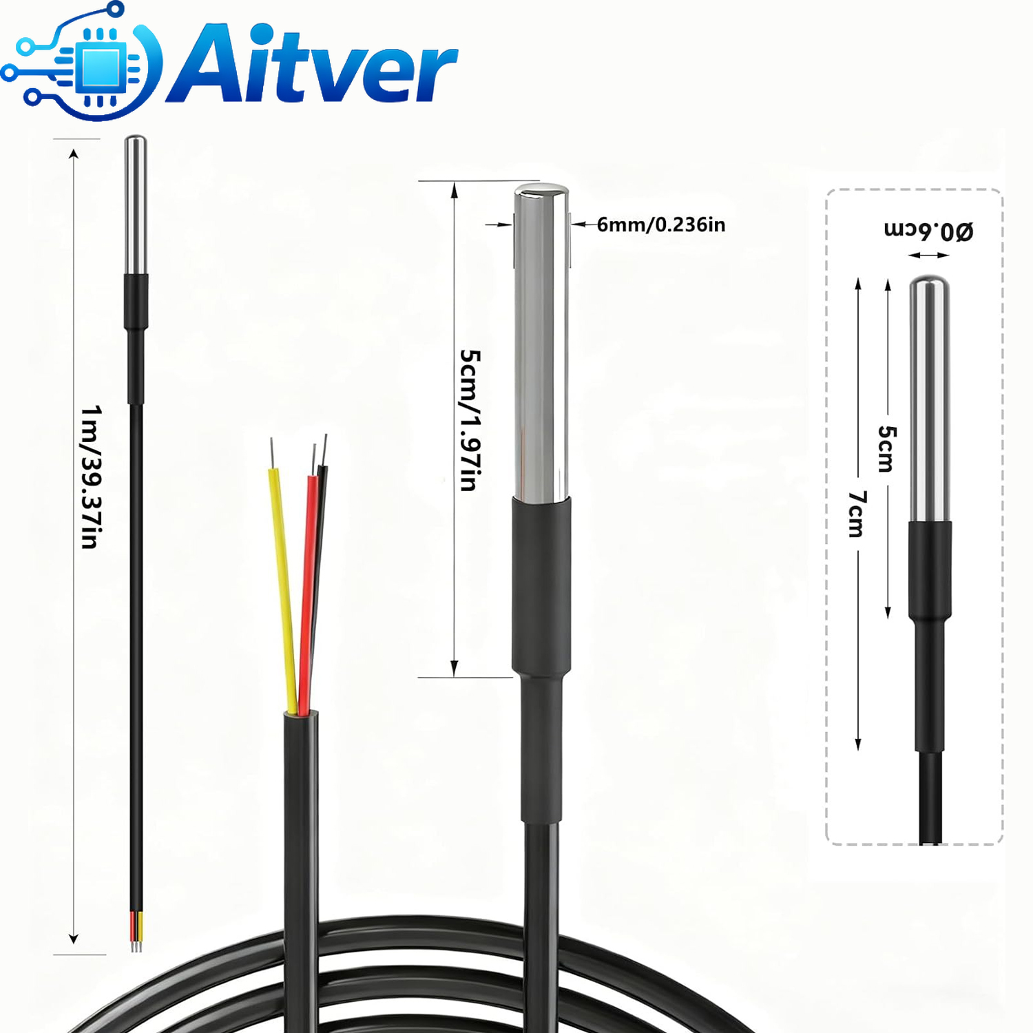 DS18B20 Su Geçirmez Sıcaklık S - Ds18B20 Temperature Sensor incelemesi ve fiyatı