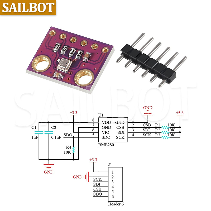 BME280 5V 3.3V Dijital Sensör  - Bme280 Humidity Sensor incelemesi ve fiyatı