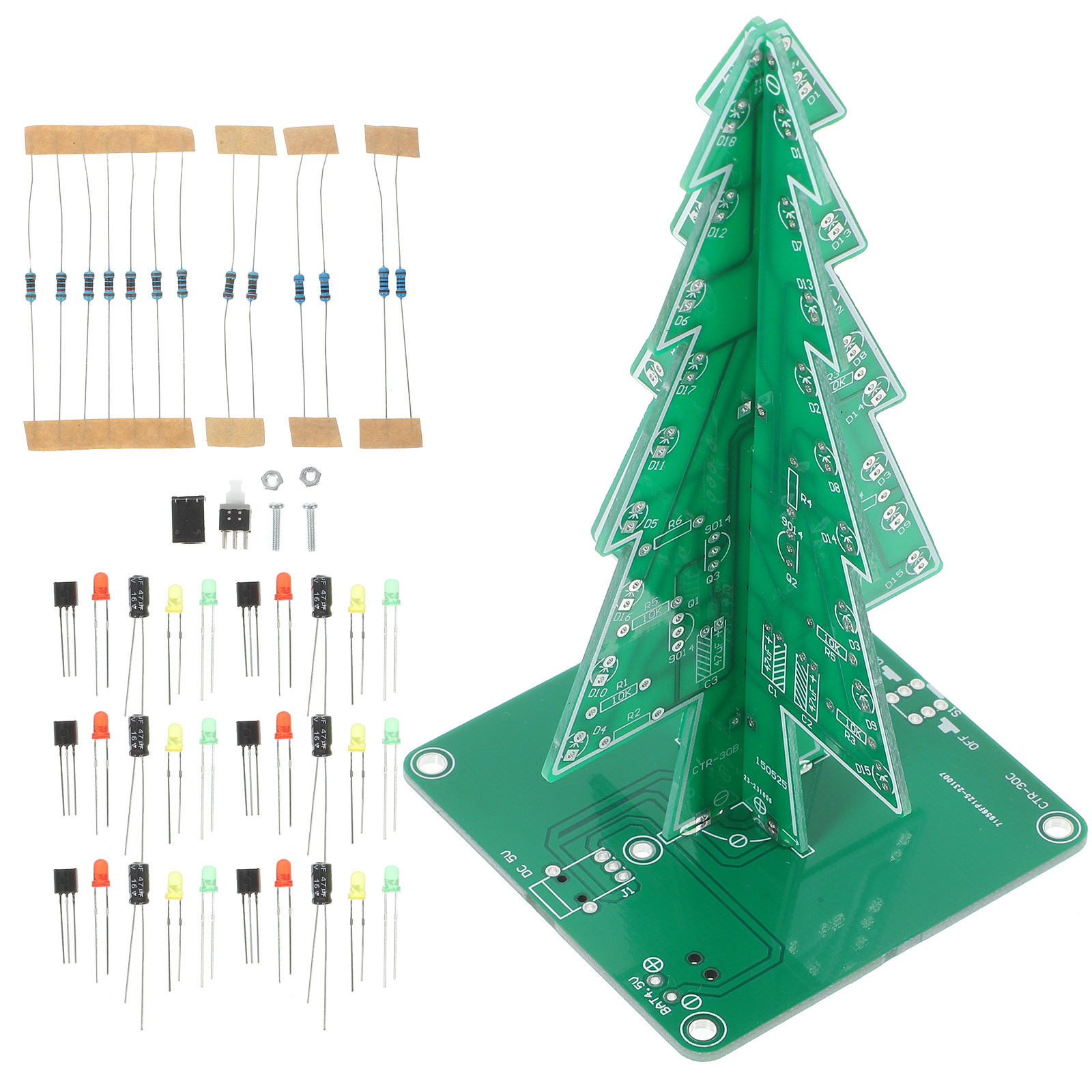 Led Noel Ağacı Kiti 3D Yanıp S - Diy Electronics Projects For Adults incelemesi ve fiyatı